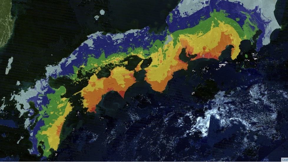 南海トラフ地震の震度マップを見よう！